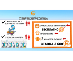 ВАХТА С ПИТАНИЕМ И ПРОЖИВАНИЕМ/СОТРУДНИКИ В АЭРОПОРТ