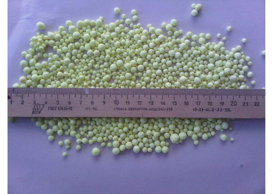 Сера газовая гранулированная, комовая.