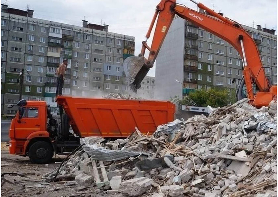 Демонтаж дач, домов, зданий, сооружений. Вывоз мусора с объектов.